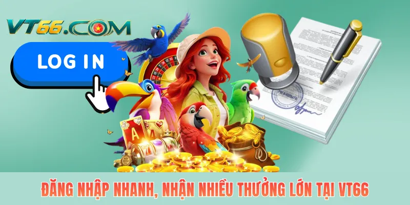 Đăng nhập nhanh, nhận nhiều thưởng lớn tại VT66