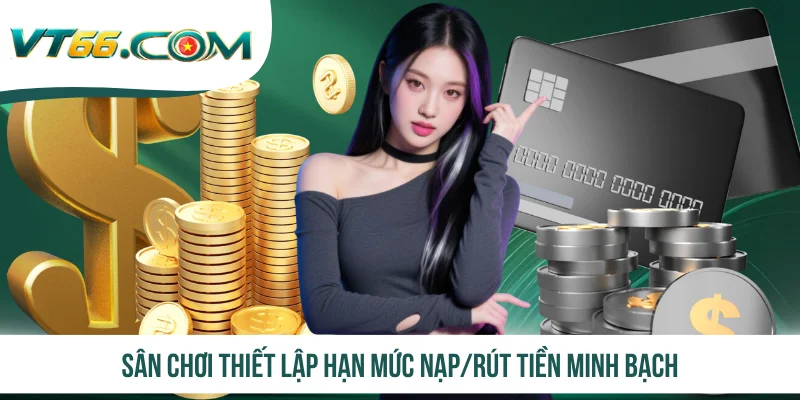 Sân chơi thiết lập hạn mức nạp/rút tiền minh bạch
